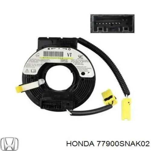 Контактное кольцо подушки безопасности Honda 77900SNAK02 цена, от 16.88 USD