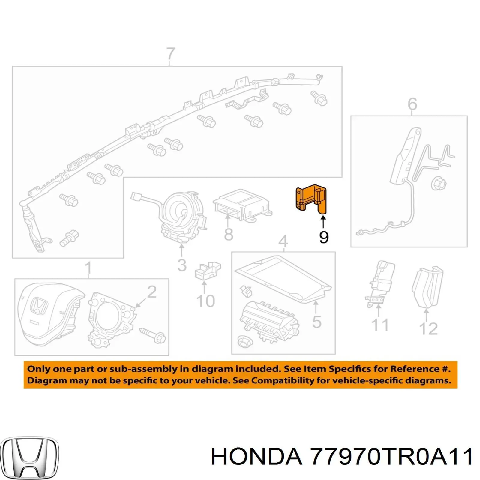 77970TR0A11 Honda 