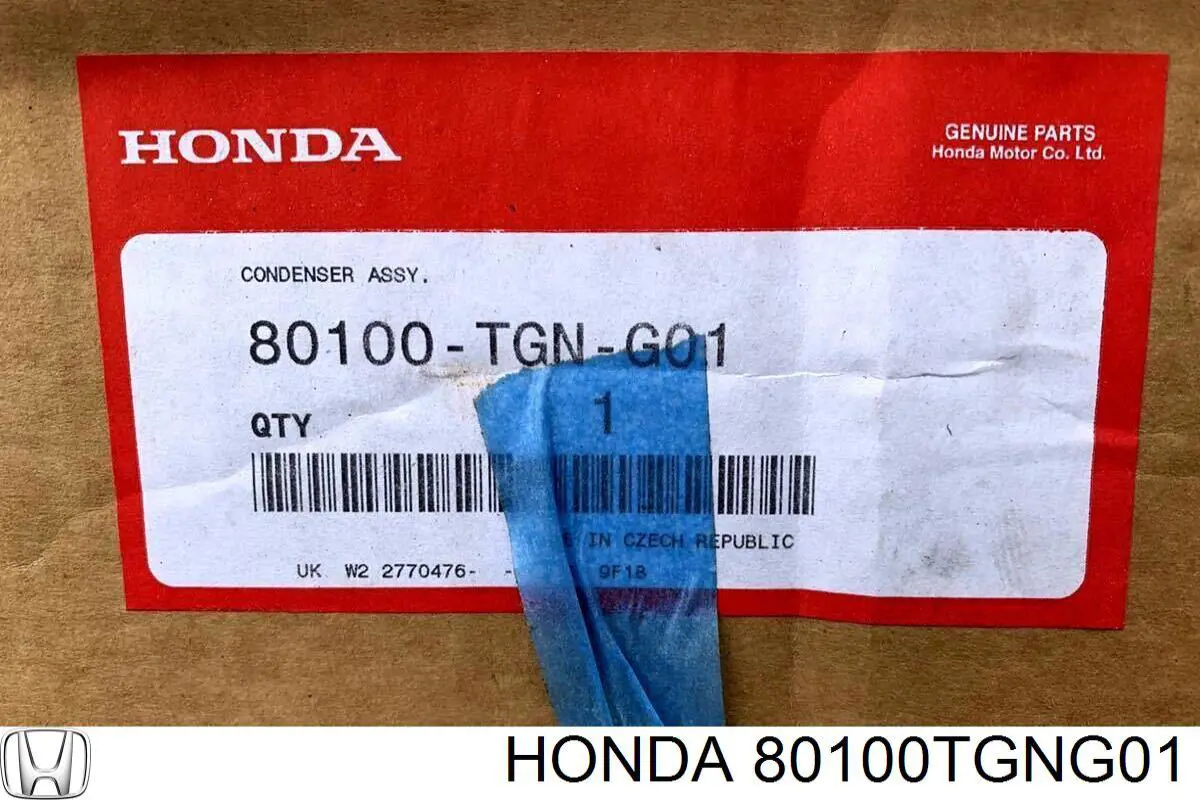 Радиатор кондиционера HONDA 80100TGNG01