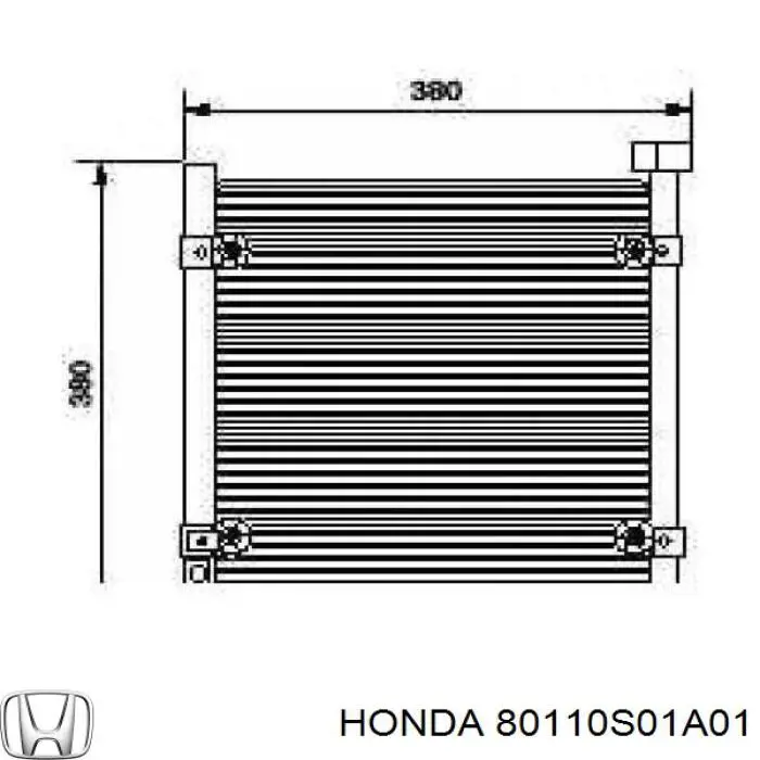 Купить 80110S01A01 Honda Радиатор системы охлаждения кондиционера