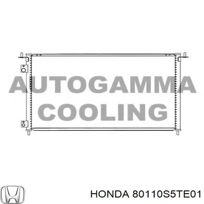 Конденсатор кондиционера Honda 80110S5TE01 цена, от 64.20 USD