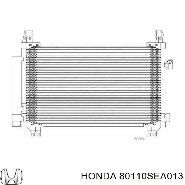 Радиатор кондиционера 80110SEA013 Honda