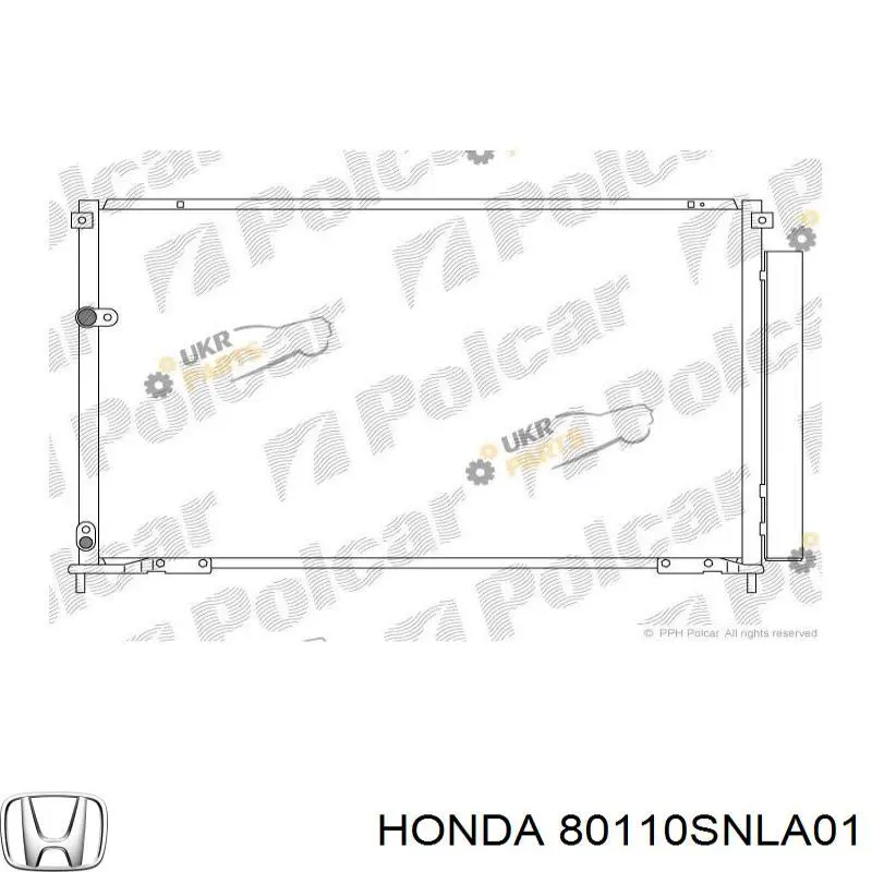 Радиатор кондиционера 80110SNLA01 Honda