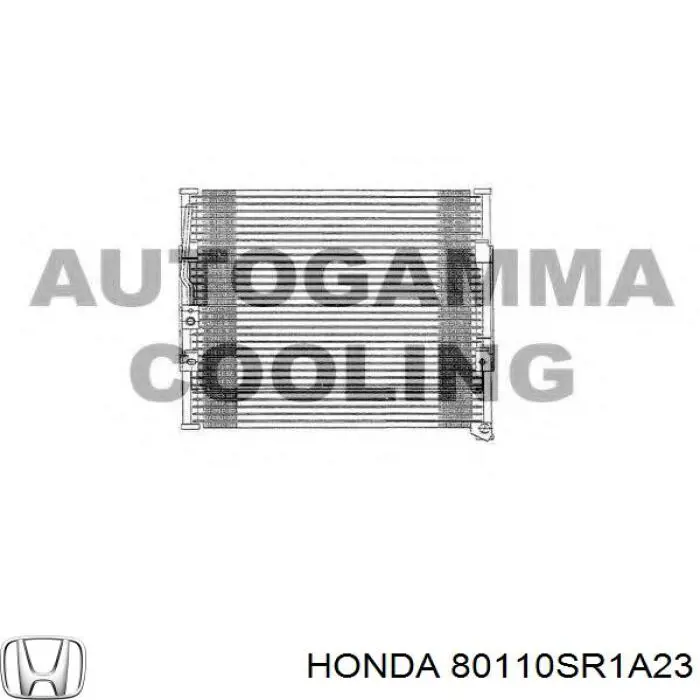 Купить 80110SR1A23 Honda Радиатор системы охлаждения кондиционера