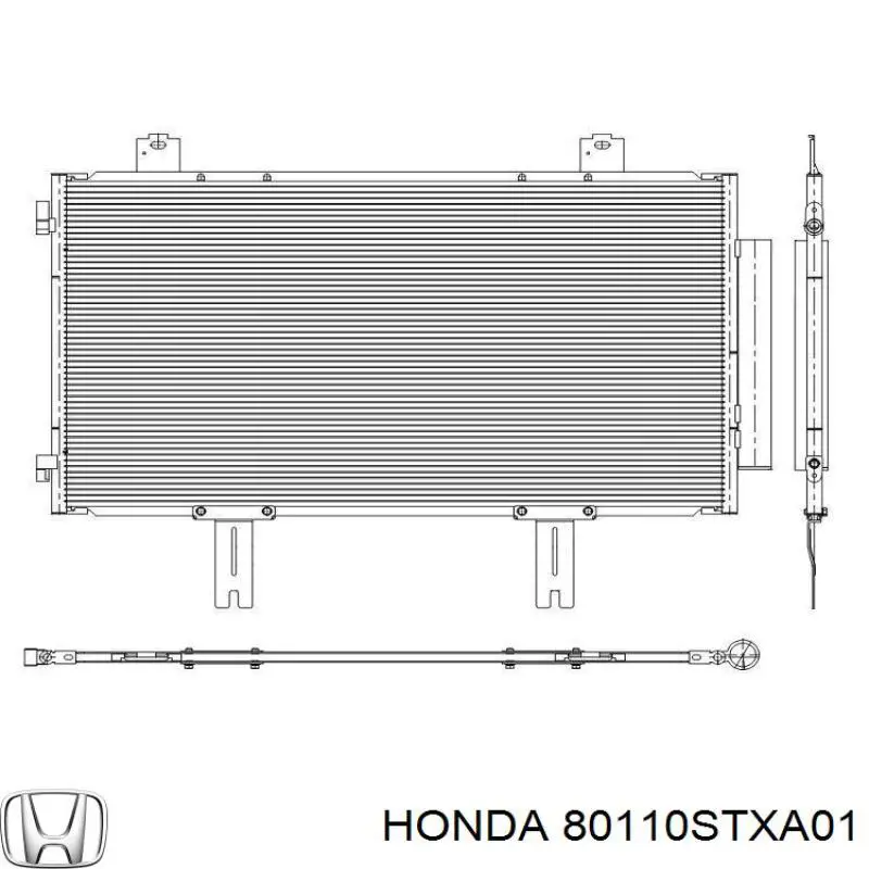 Радиатор кондиционера Акура МДХ (Acura MDX)