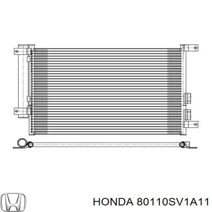 Радиатор кондиционера 80110SV1A11 Honda