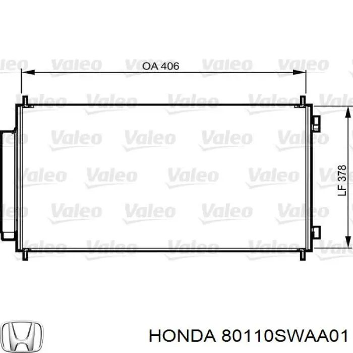 Купить 80110SWAA01 Honda Радиатор системы охлаждения кондиционера