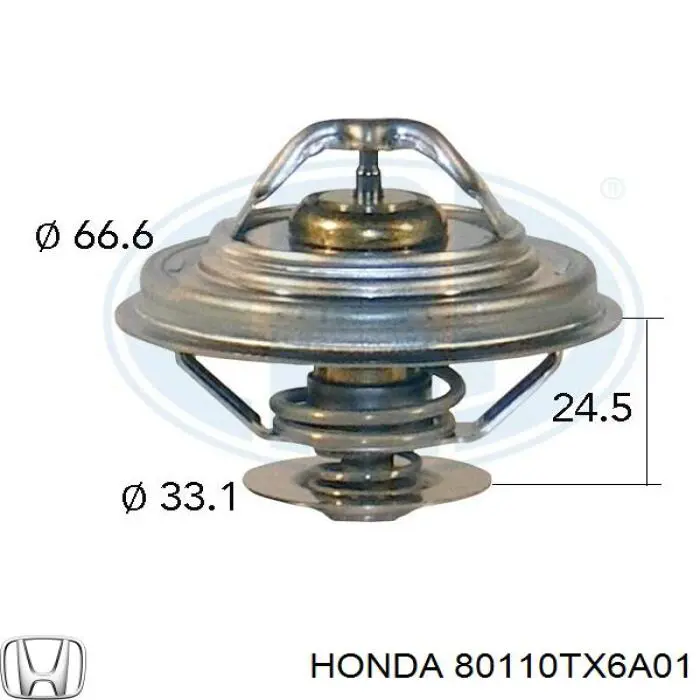 80110TX6A01 Honda радиатор кондиционера