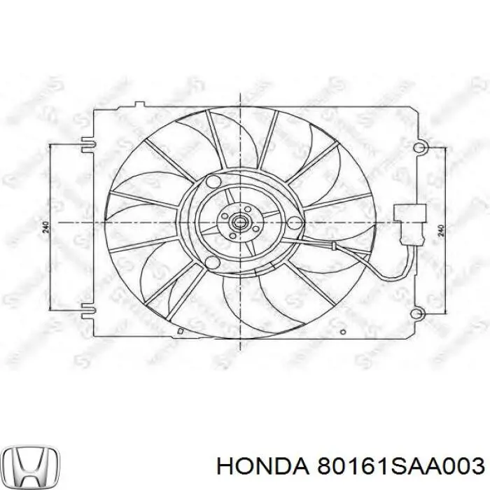  80161SAA003 Honda