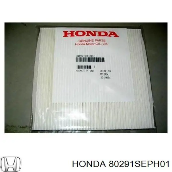 Фильтр салона 80291SEPH01 Honda