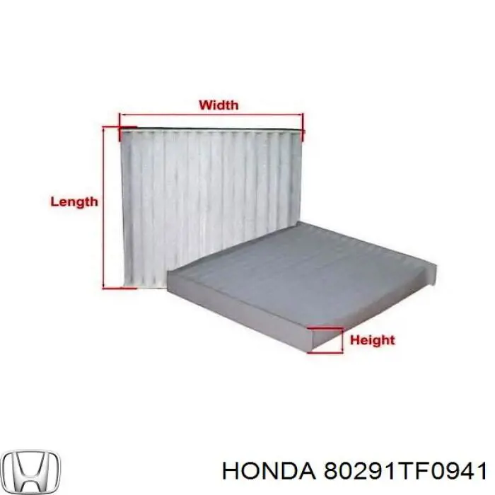 Фильтр салона 80291TF0941 Honda