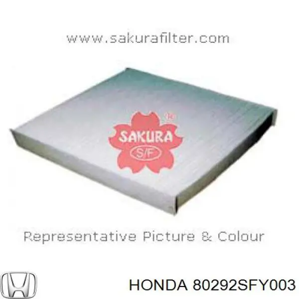 Фильтр воздушный отопителя Honda 80292SFY003 цена, от 8.67 USD