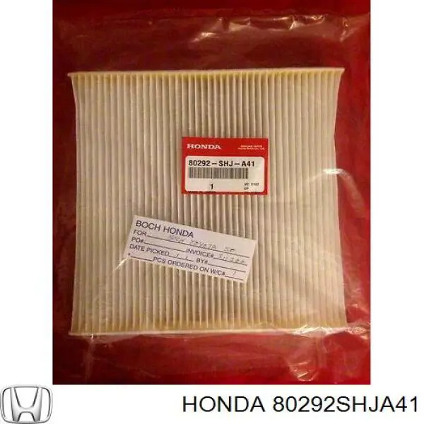 80292SHJA41 Honda filtro de salão