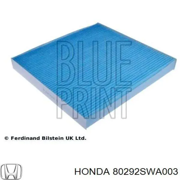 Фильтр воздушный отопителя Honda 80292SWA003 цена, от 5.78 USD
