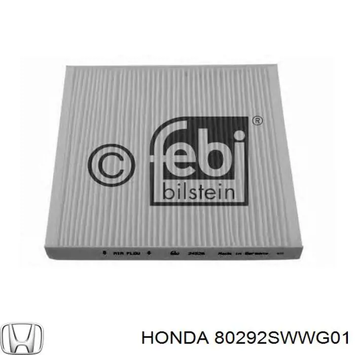 Фильтр воздушный отопителя Honda 80292SWWG01 цена, от 5.74 USD