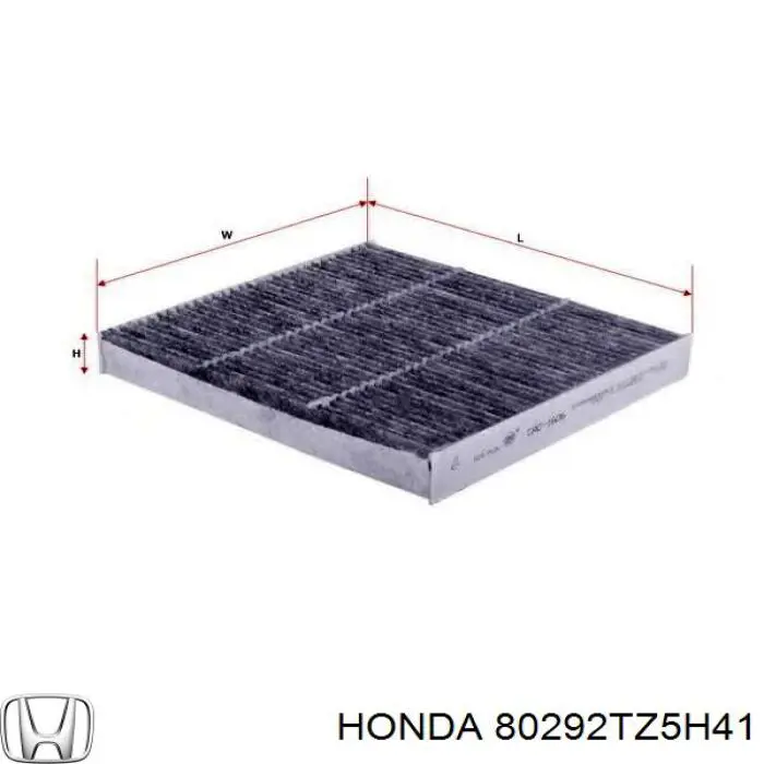 Filtro de habitáculo 80292TZ5H41 Honda/Acura