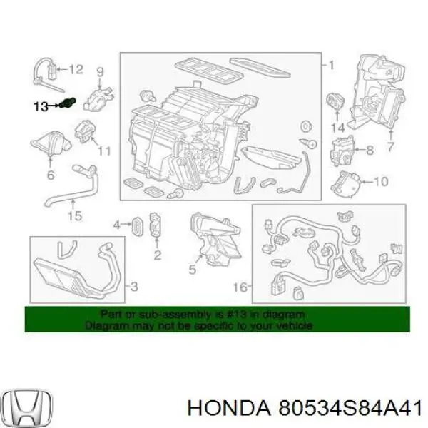  80534S84A41 Honda