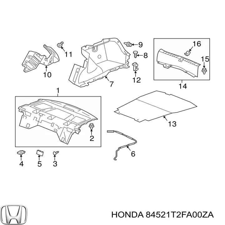  84521T2FA00ZA Honda