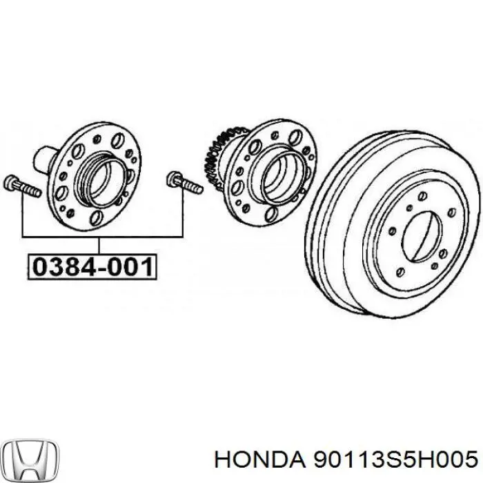Шпилька ступицы колеса задняя Honda 90113S5H005 цена, от 3.23 USD