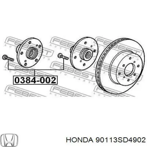 Шпилька колесная, передняя Honda 90113SD4902 цена, от 3.17 USD
