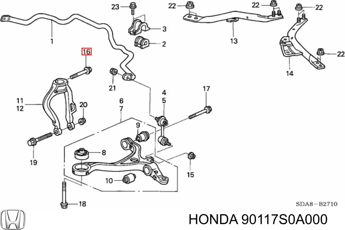 Купить 90117S0A000 Honda 