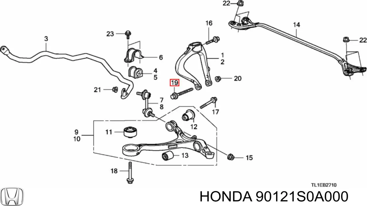  90121S0A000 Honda