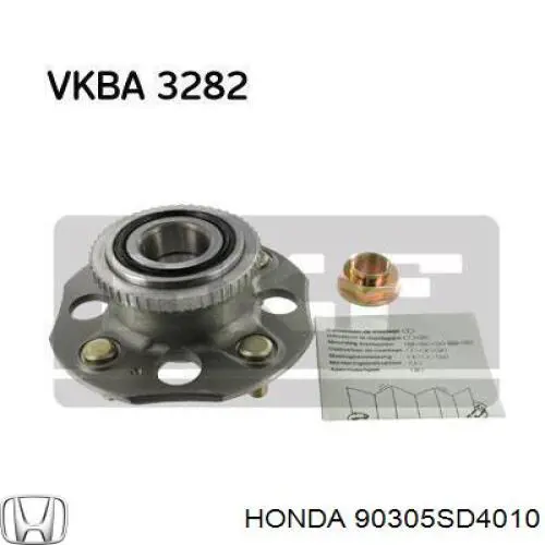 90305SD4010 Honda Гайка полуоси передней