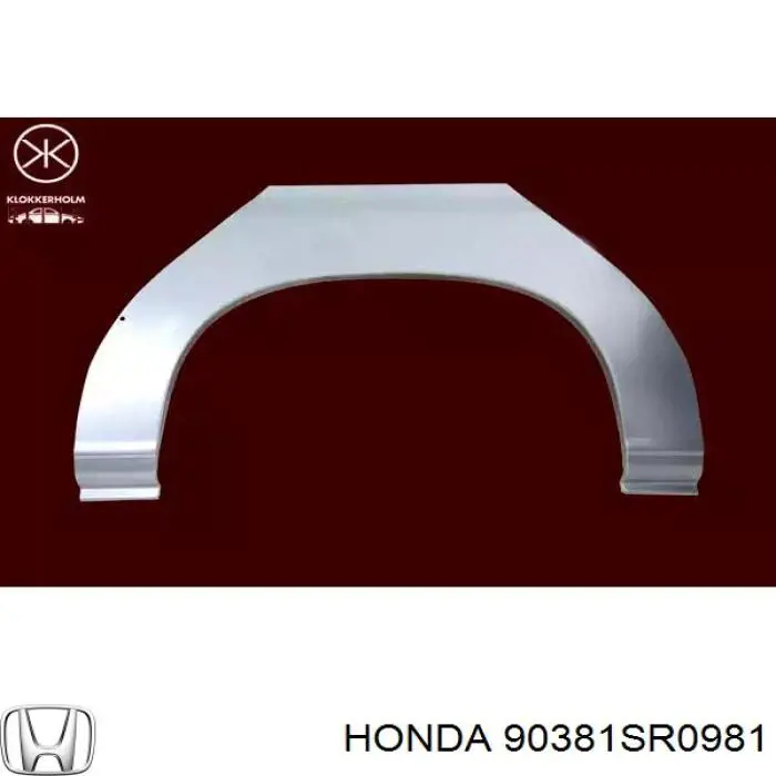 Tuerca de rueda 90381SR0981 Honda