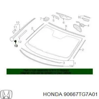 90667TG7A01 Honda 