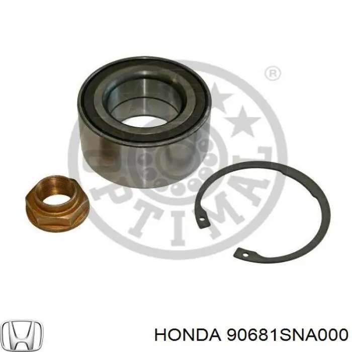 Кольцо стопорное подшипника передней ступицы 90681SNA000 Honda