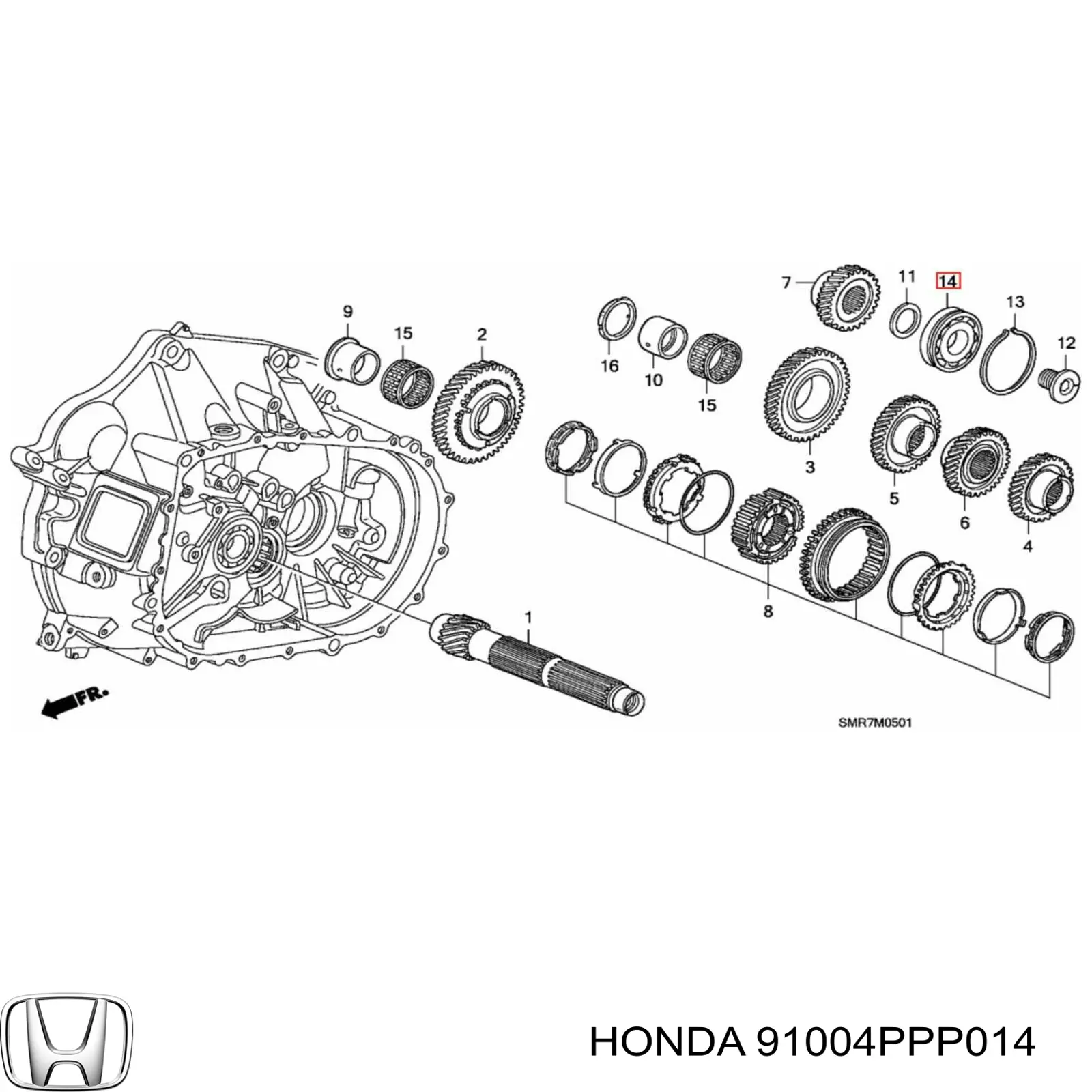 Купить 91004PPP014 Honda 