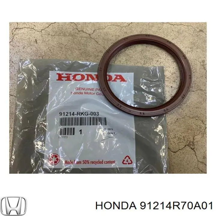 91214RKG003 Honda сальник коленвала двигателя задний