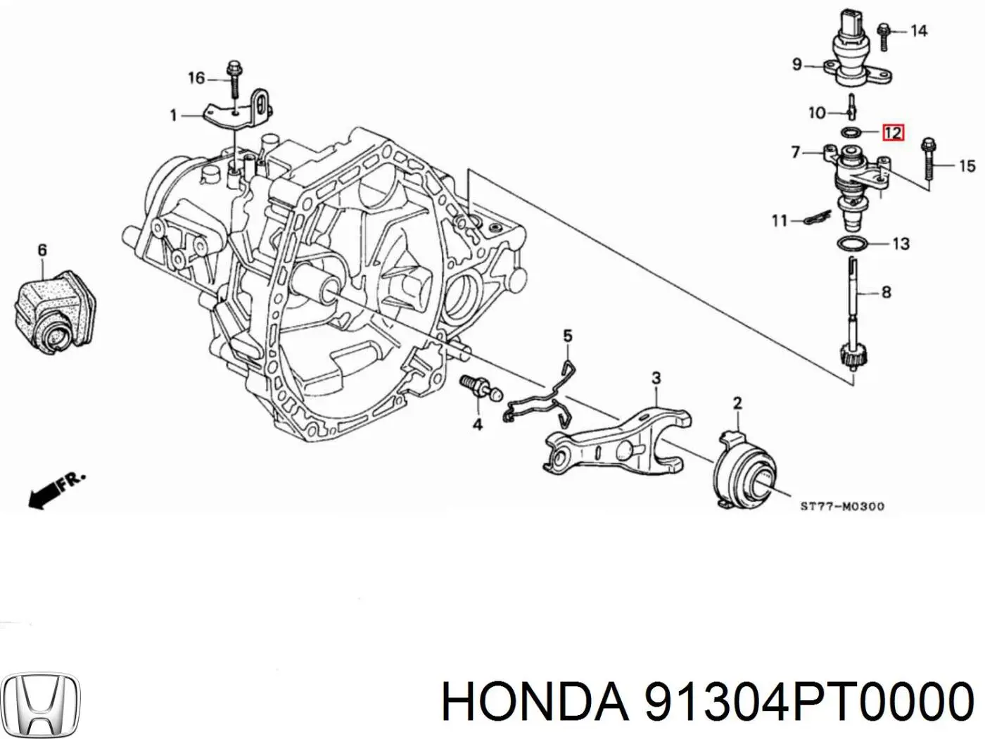  Honda 91304PT0000 цена, от 2.62 USD