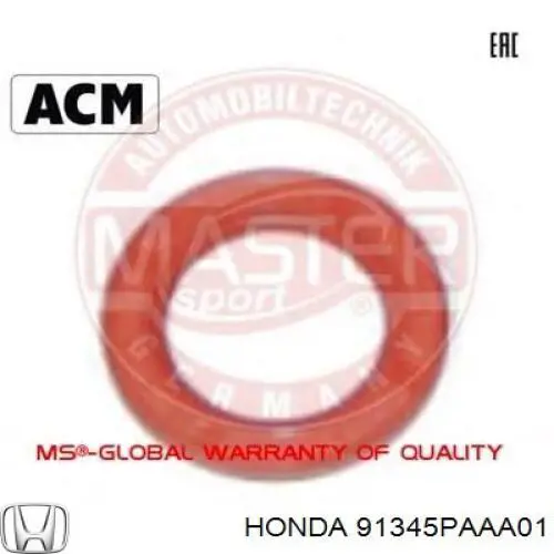 Сальник насоса ГУР руля Honda 91345PAAA01 цена, от 2.95 USD