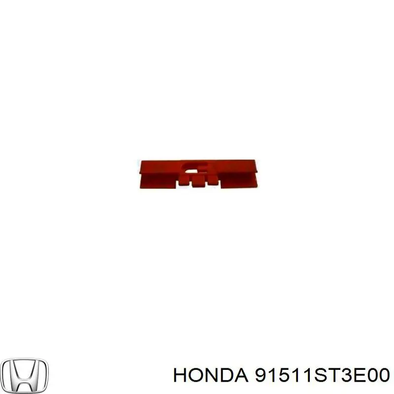 Пистон (клип) крепления молдинга лобового стекла на Honda Civic VI 