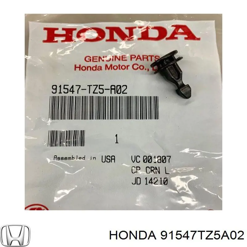  91547TZ5A02 Honda