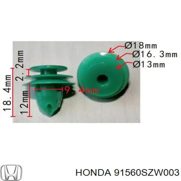 91560SZW003 Honda 