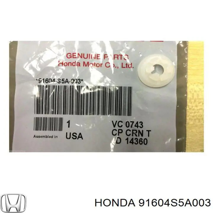  91604S5A003 Honda