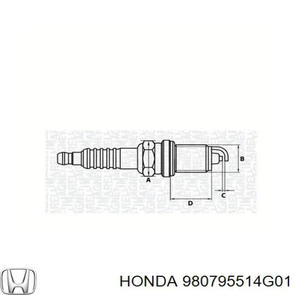 980795514G01 Honda Свечи зажигания