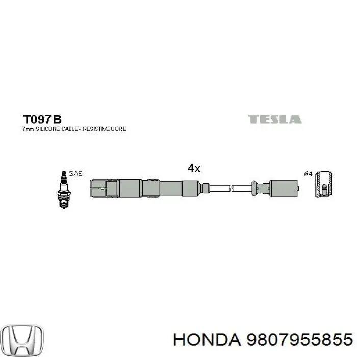 9807955855 Honda Свечи зажигания