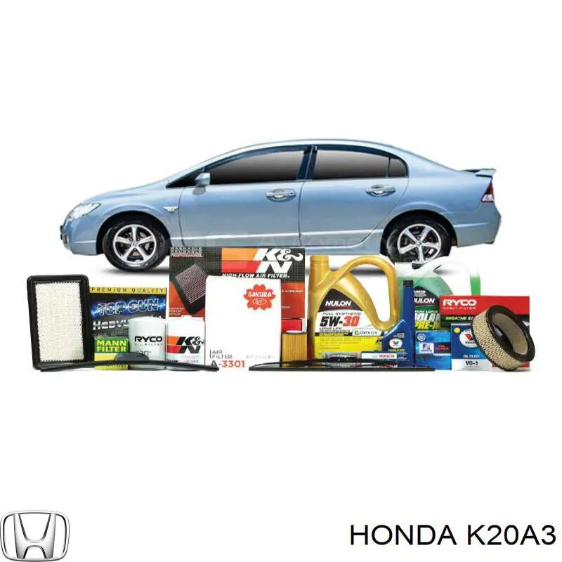 Двигатель в сборе K20A3 Honda