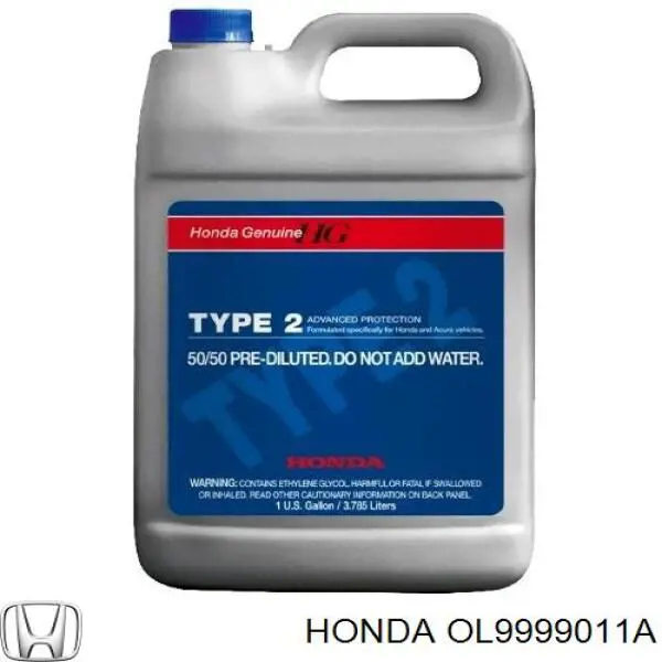 Охлаждающая жидкость Honda OL9999011A