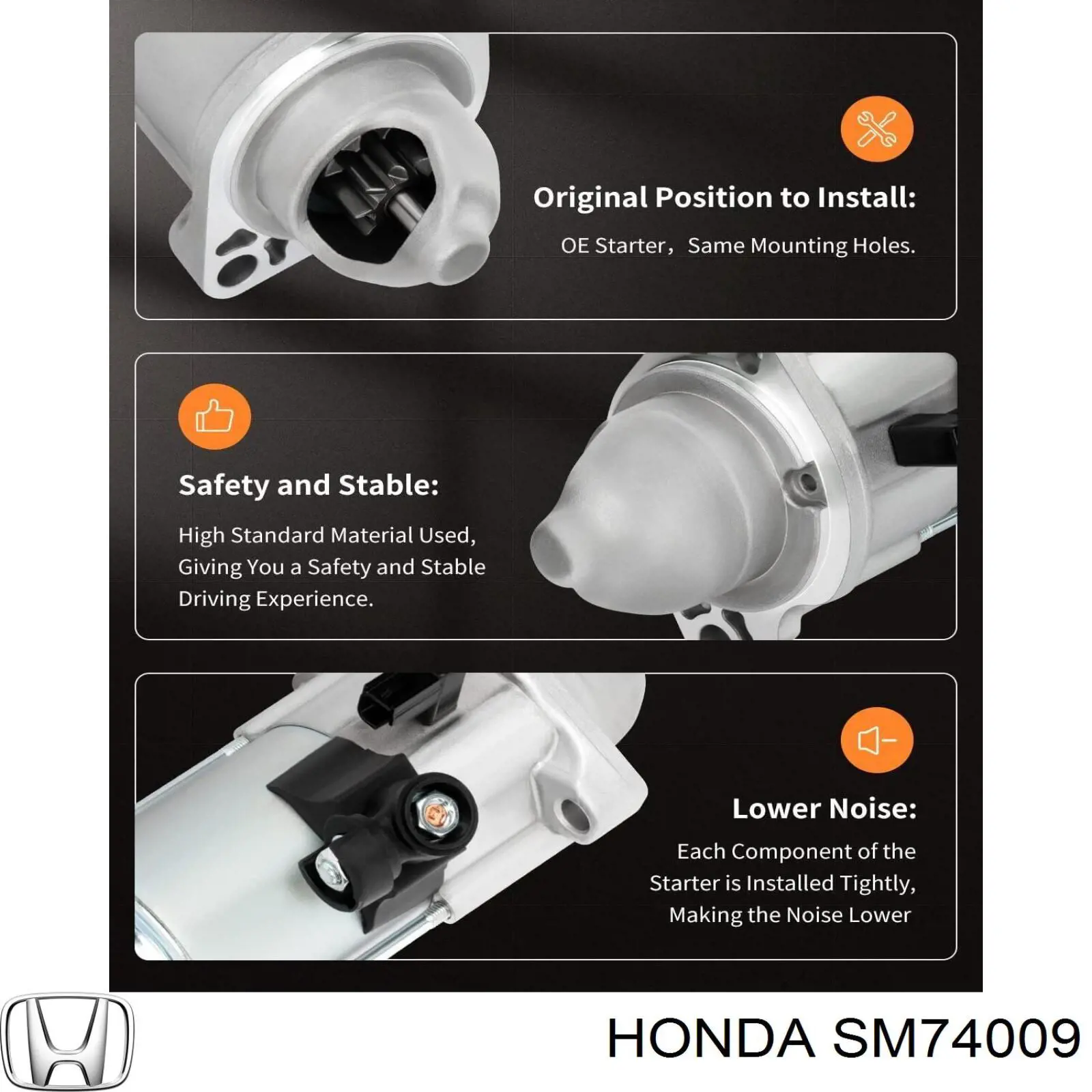Стартер Honda SM74009 цена, от 133.15 USD
