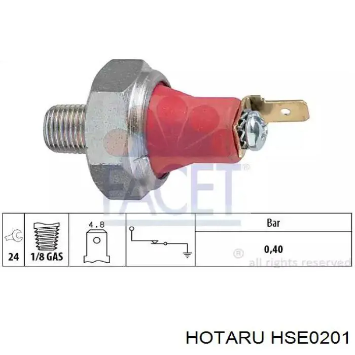 Датчик положения коленвала Hotaru HSE0201