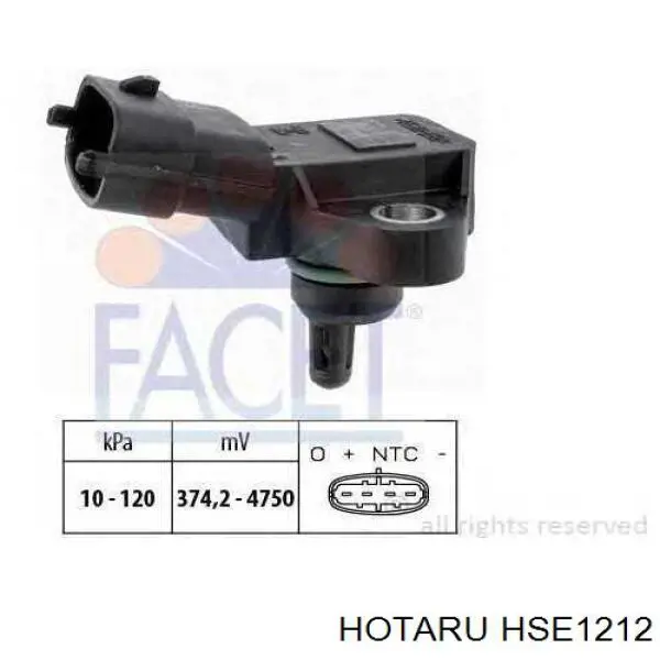 HSE1212 Hotaru датчик давления во впускном коллекторе, map
