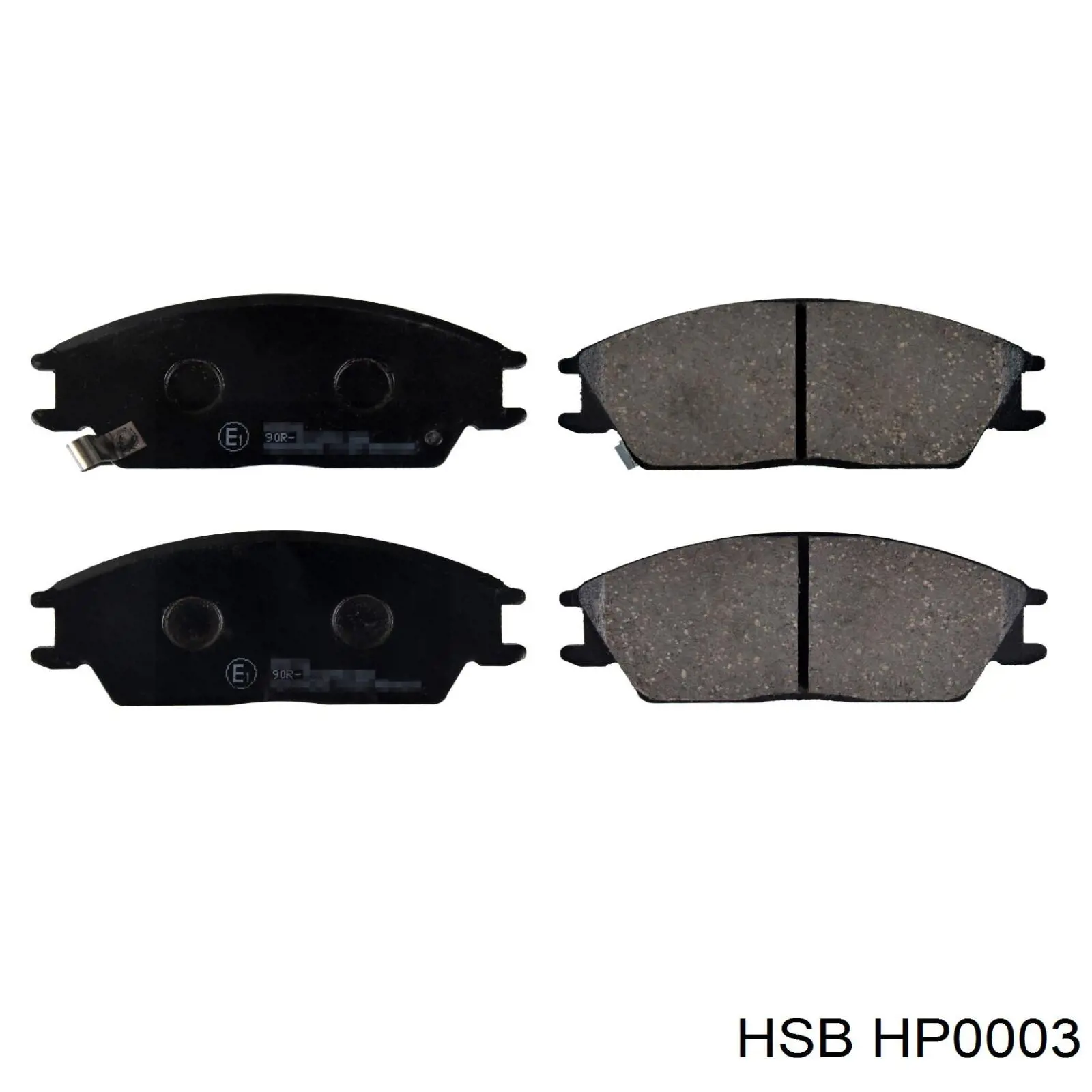 HP0003 HSB колодки тормозные передние дисковые