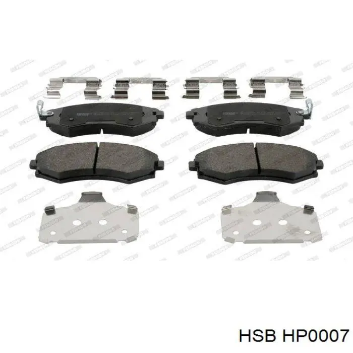 Купить HP0007 HSB Колодки тормозные