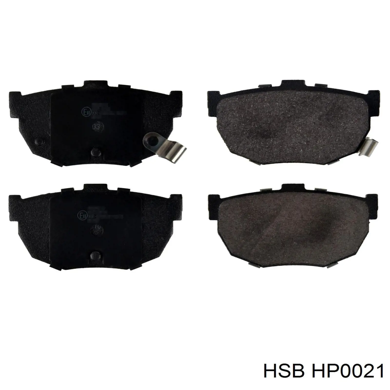 Купить HP0021 HSB Колодки тормозные задние, дисковые