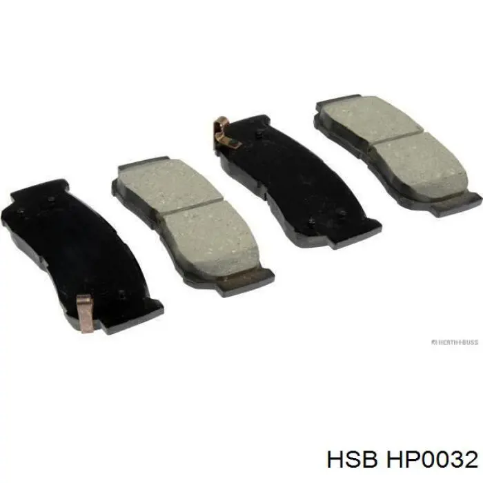Задние тормозные колодки HP0032 HSB
