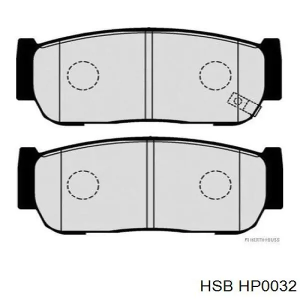 HP0032 HSB Колодки тормозные дисковые комплект